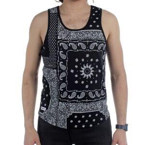 Trukfit paisley bandana print tank top small